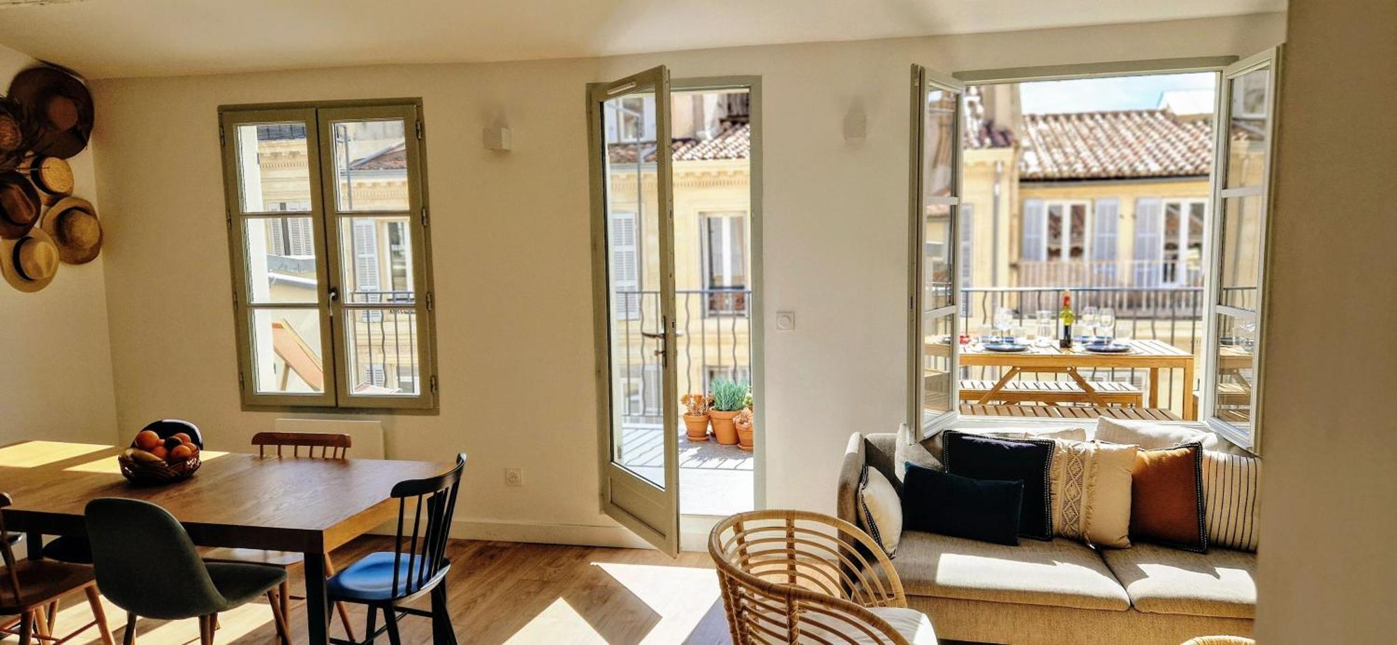 Terrasse - Hyper Centre - 2 Chambres - Parking Gratuit - Calme & Lumineux - Arrivee Autonome Marseilles Exterior foto